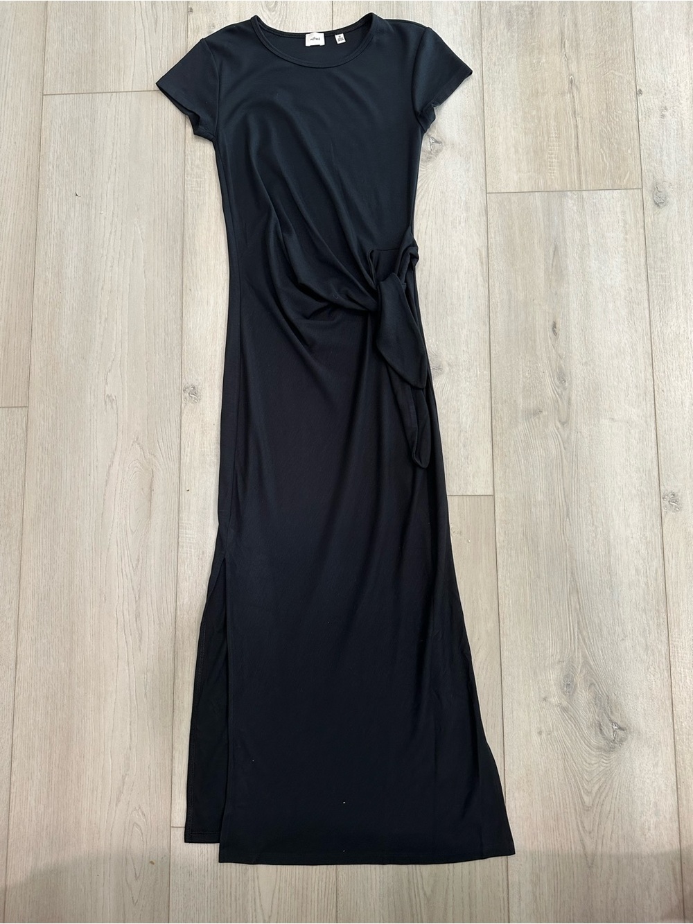 Wilfred Black Side Tie Midi Maxi Dress XS